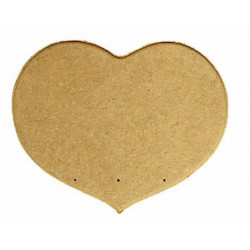 Wooden Plate 6mm (Heart) - Loose Wooden Plate 6mm (Heart) - Loose